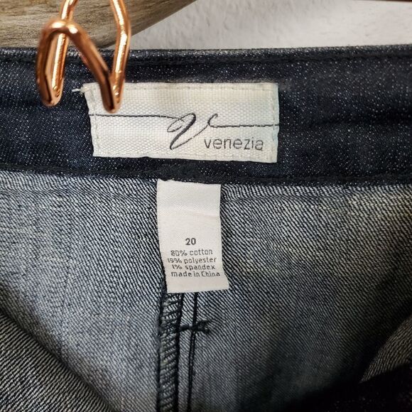 Venezia dark wash denim pencil style skirt - Picture 4 of 6